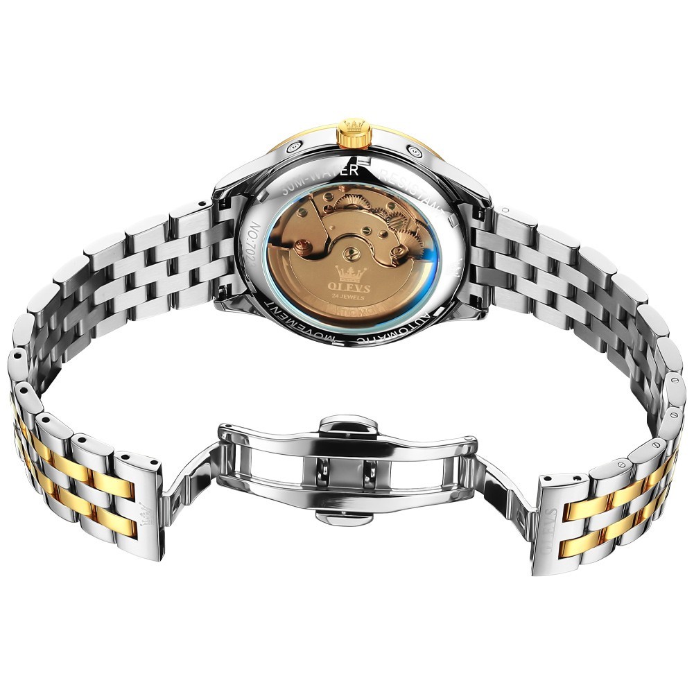 OLEVS 7023 High Quality Stainless Steel Strap Business Gents Automatic Watch`