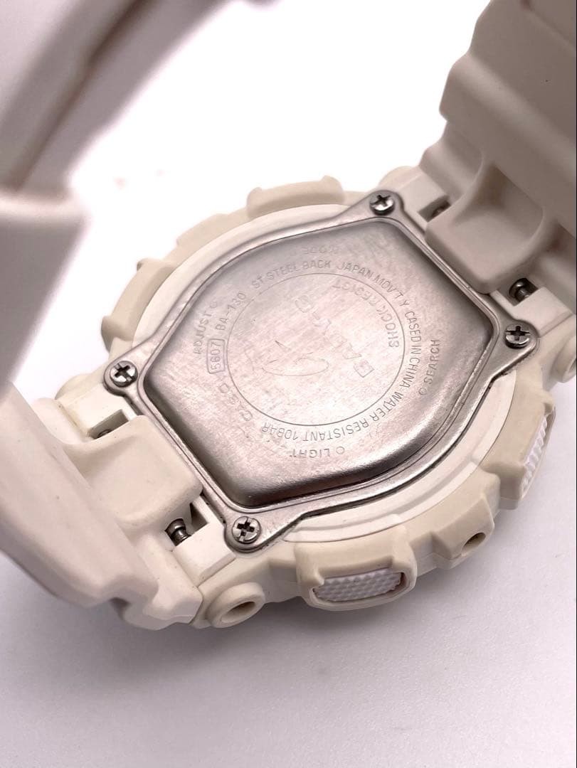 Working CASIO BABY-G BA 130 white pink