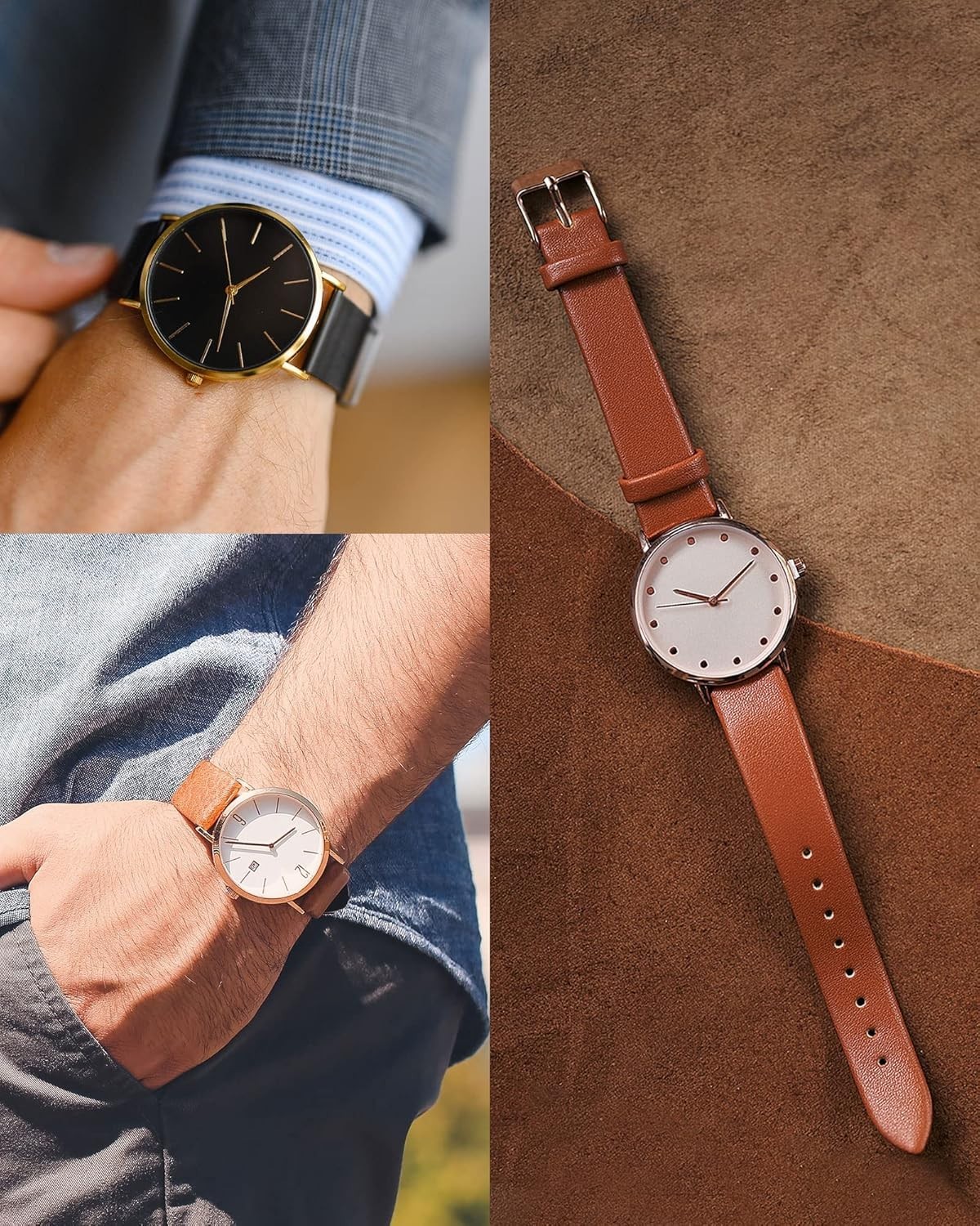 Versatile 12mm Leather Watch Strap – Elegant & Breathable for Every Occasion