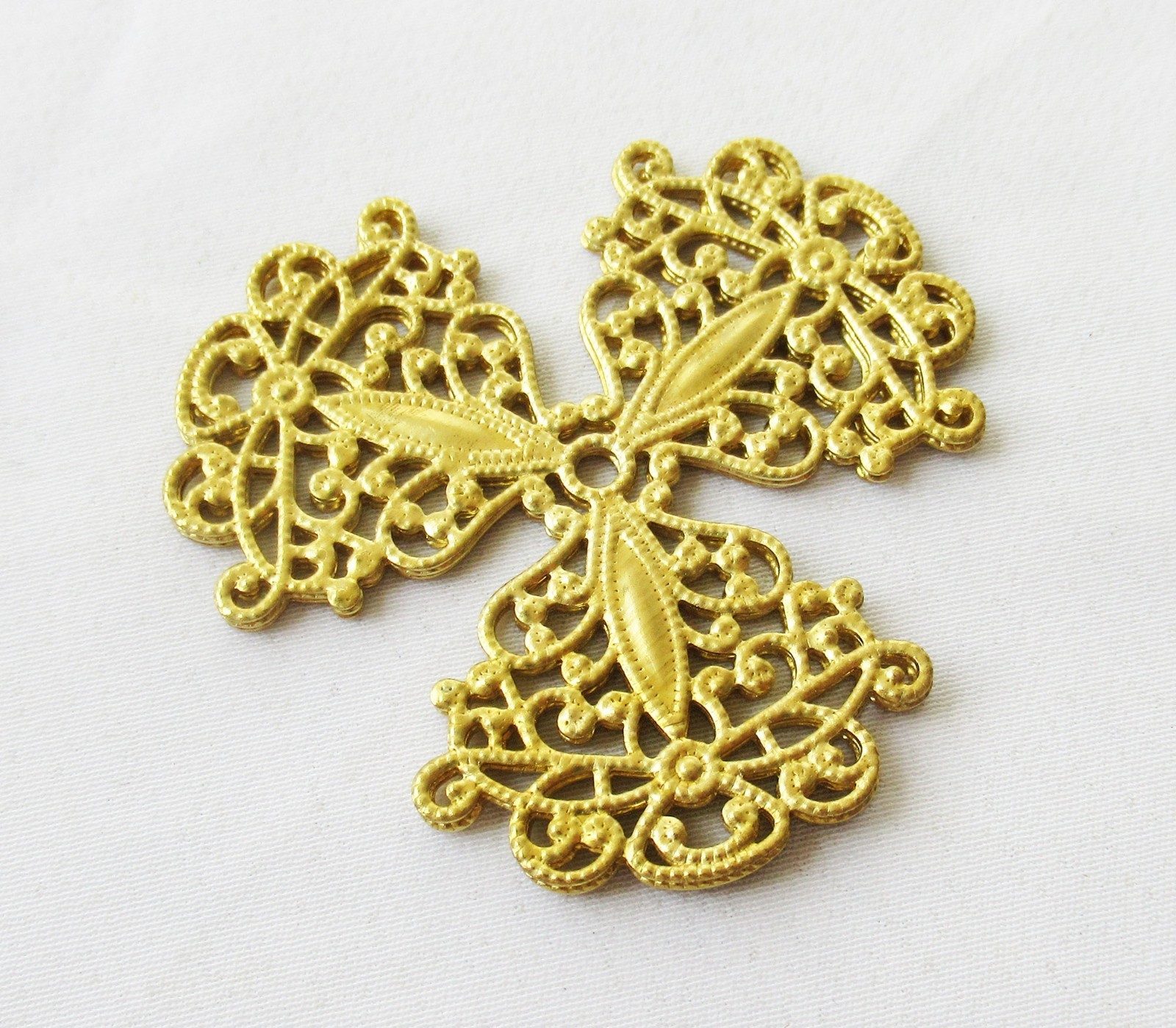 30pcs Brass Filigree 48.5mm Stamping Findings DIY Accessory Supplies