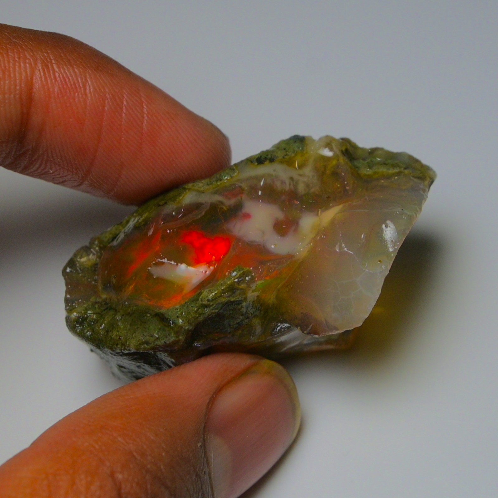 Stunning Ethiopian Opal Rough 100.00 Cts, Large Oil Opal Specimen Natural Opal