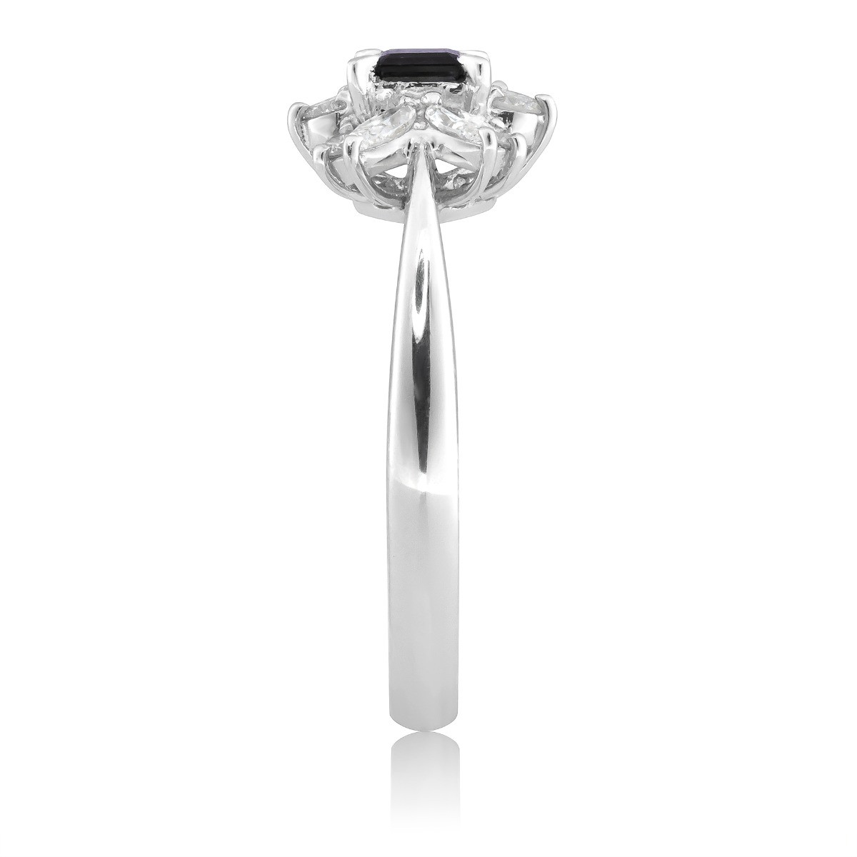 Untreated Alexandrite 0.30 cts in Platinum Ring w 0.31 cts Diamonds / GIA Report