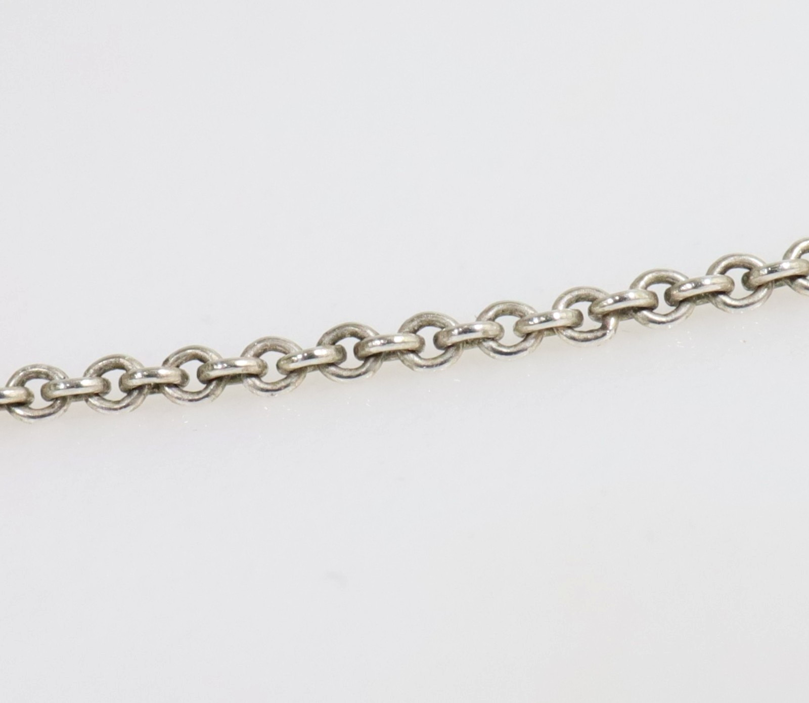 Authentic Vintage Tiffany & Co. 925 Silver 1837 Oval Loop Pendant Necklace 18″