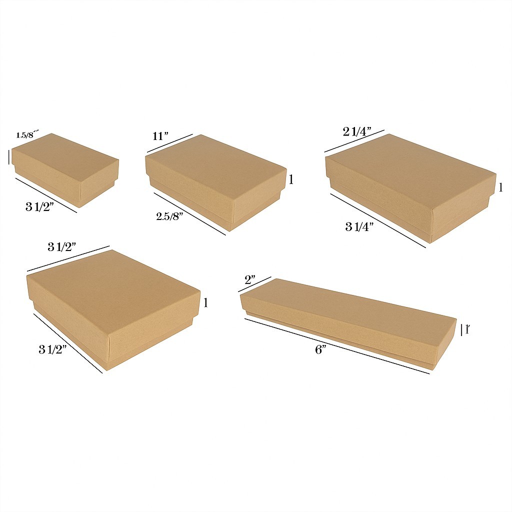 Kraft Brown Matte Finish Cotton filled Boxes