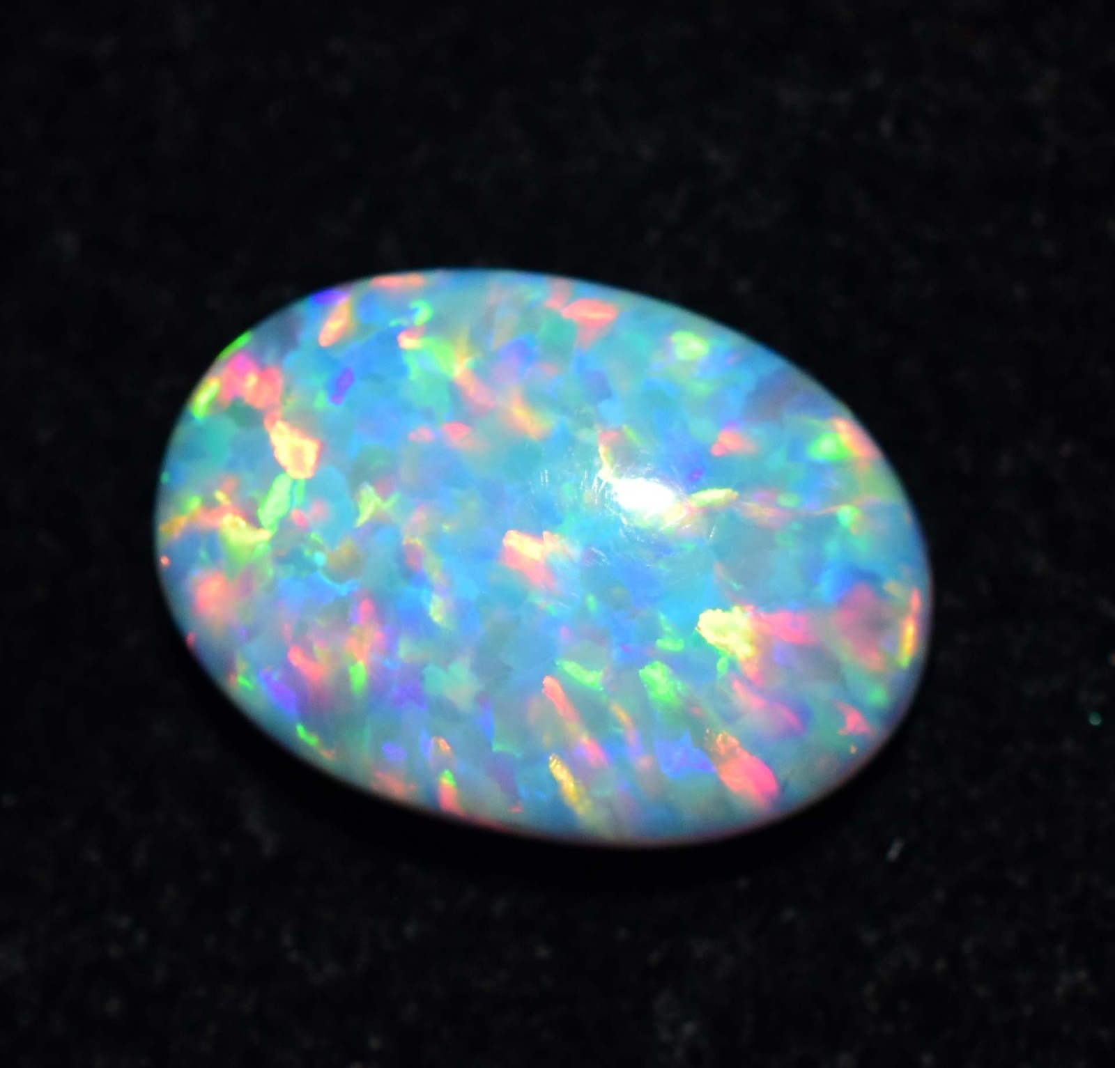 10.40 Ct Natural Ethiopian Fire Opal Certified Play of Color Untreated Gemstone