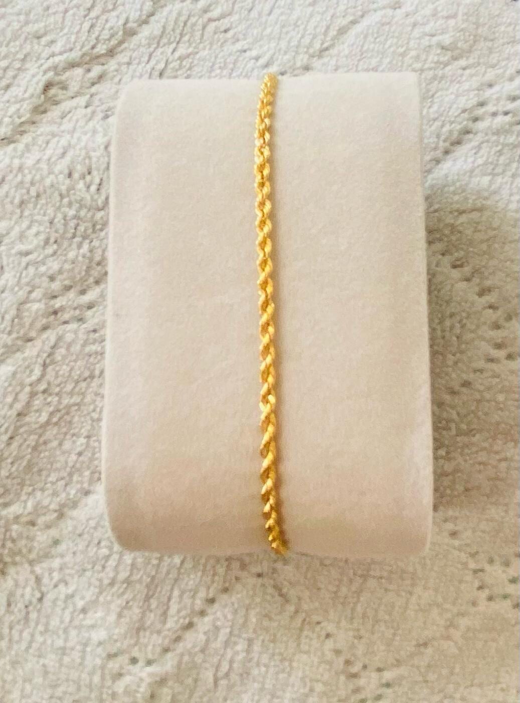 10k gold bracelet 2 Mm Torzal