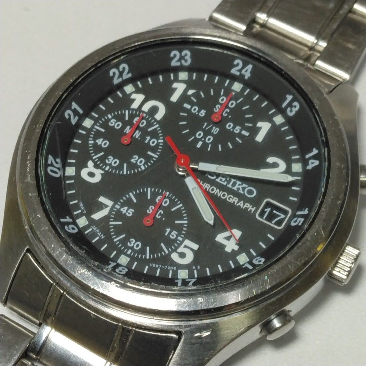 SEIKO Sports Chronograph SNDB31P1 V657-7110 1/10sec Quartz Men’s From Japan