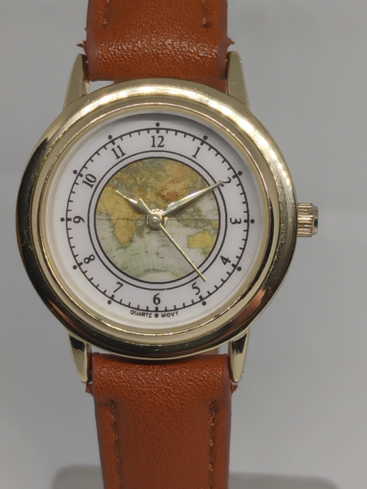 Accutime Watch Corp. Faux Leather Band Working