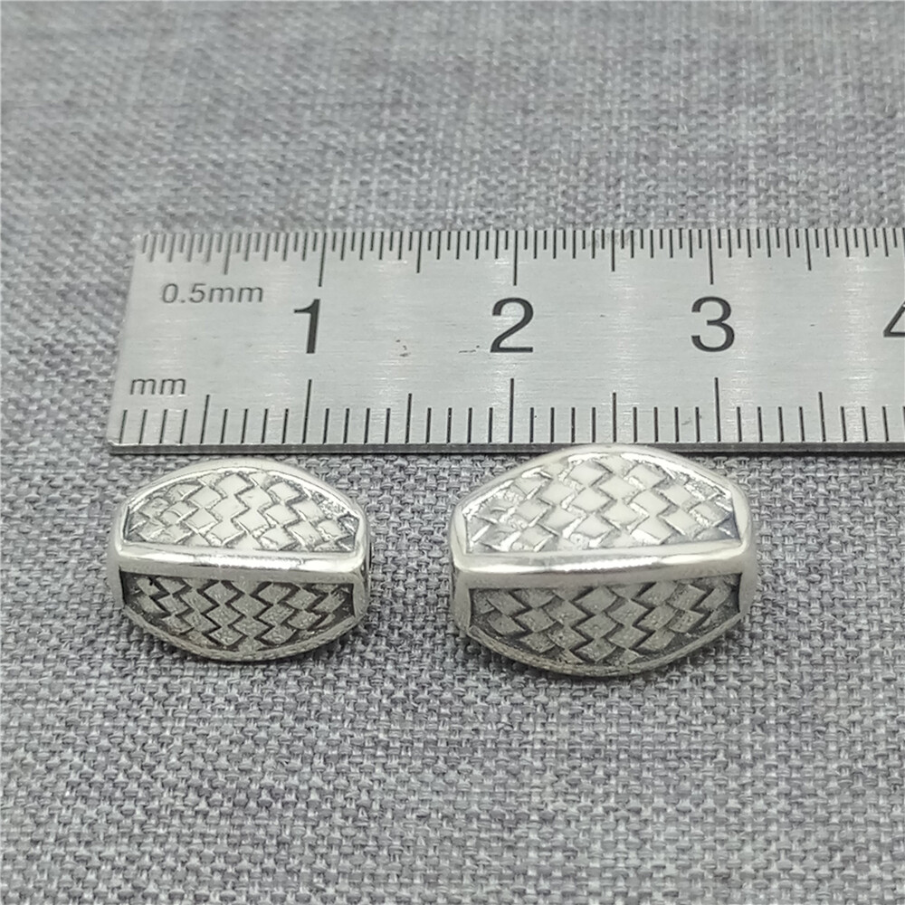 2pcs of 925 Sterling Silver Tribal Knot Spacer Beads for Bracelet Necklace