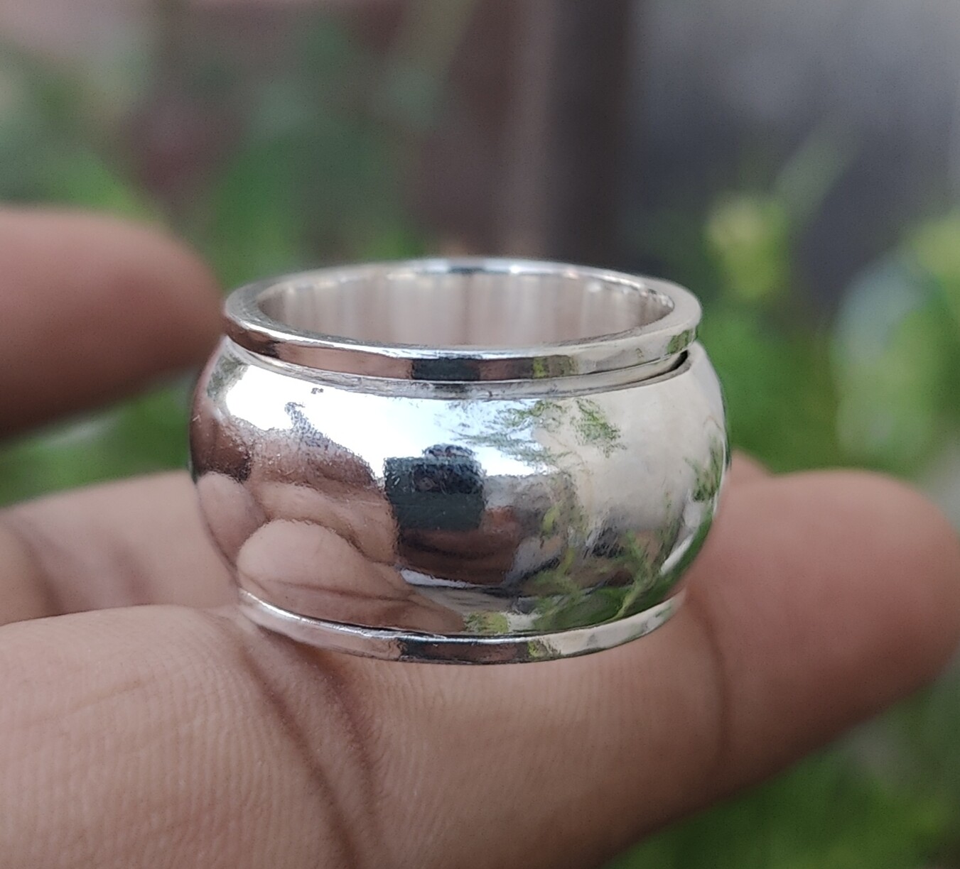 Thick Wide Band,925 Sterling silver Band & Spinner Ring Handmade Ring All Size