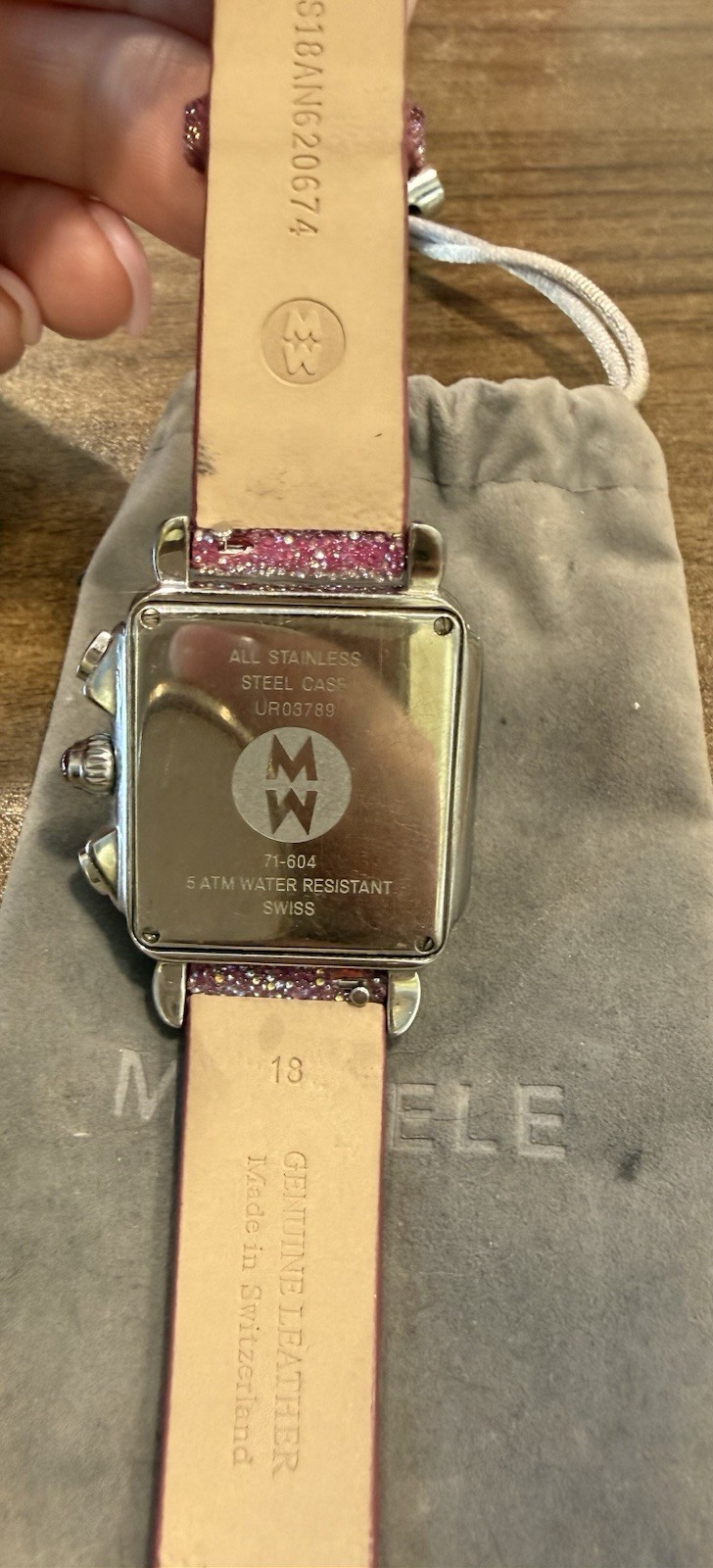 Michele Deco Stainless Steel Ladies Watch