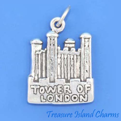 Tower of London England UK United Kingdom 925 Sterling Silver Charm Pendant