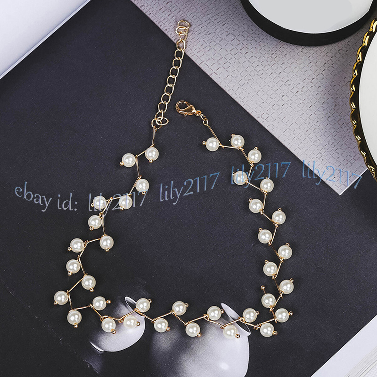Fashion 8mm White South Sea Shell Pearl Round Beads Necklace 14-36”
