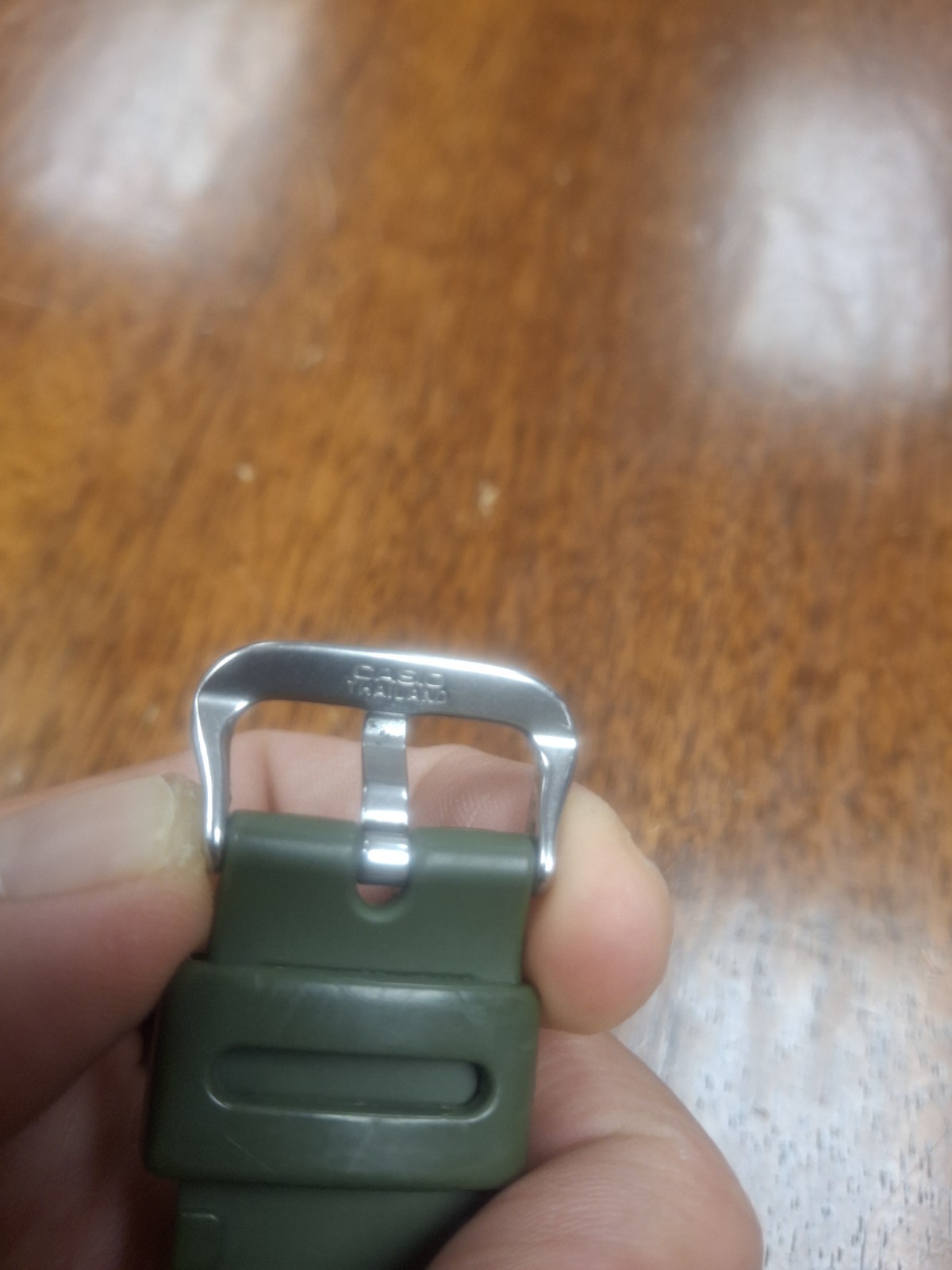 Casio G-shock GM-5600B Negative Display Metal Bezel Green Band Watch