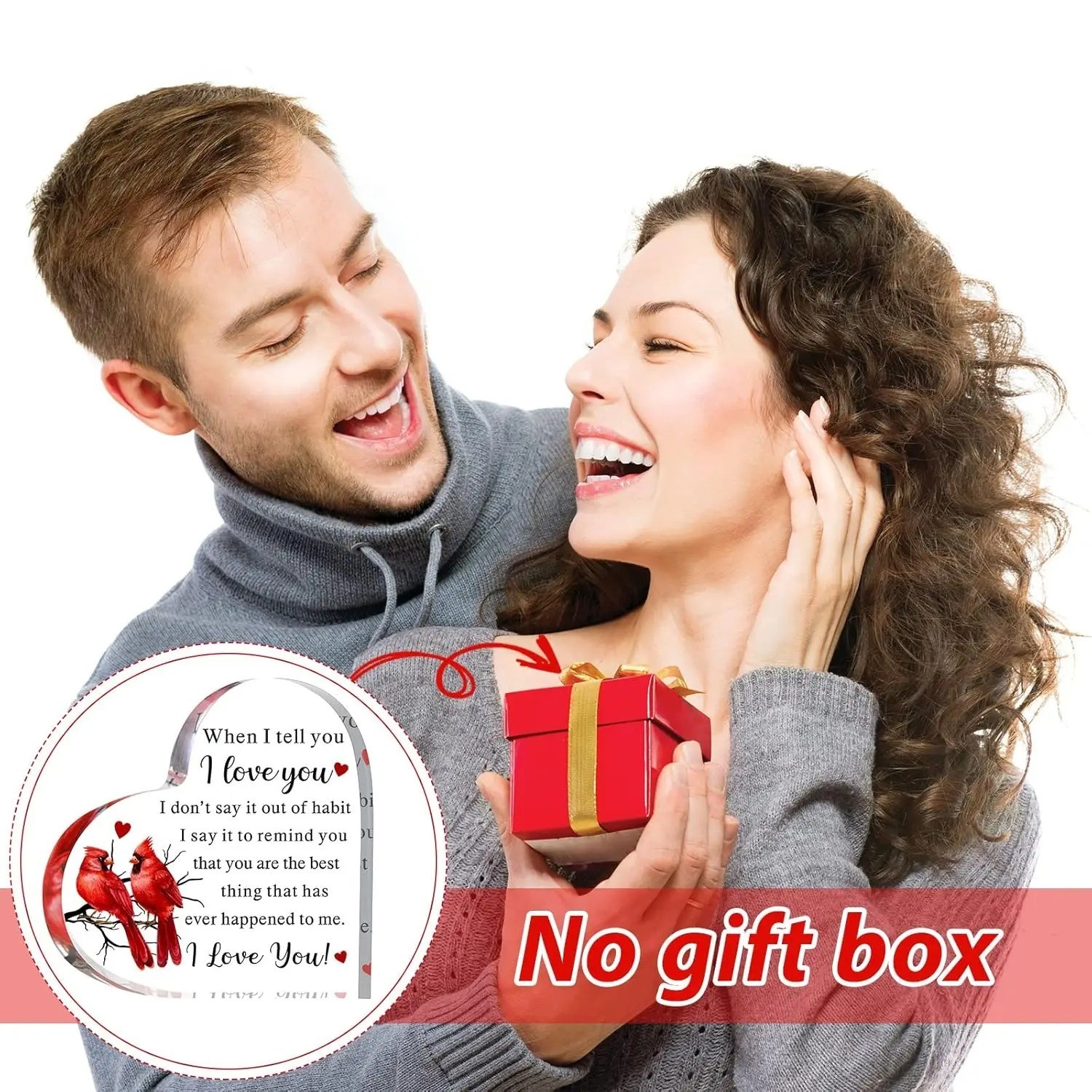 Valentines Gifts for Her 1pc To My Love Acrylic Gift for Her Romantic Boyfriend