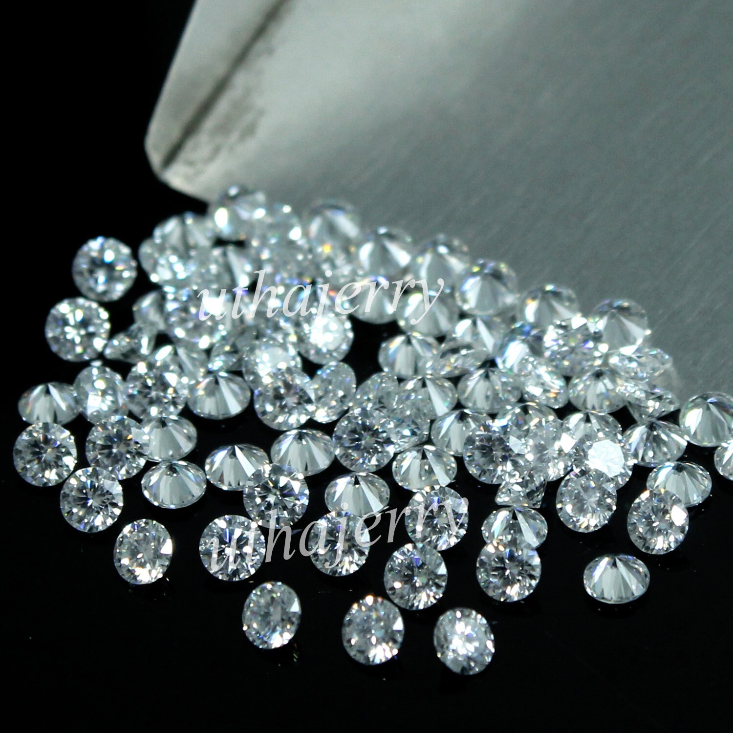 Natural 5.00 Ct VVS1 D Color Diamond Calibrated 2.40 MM Round 100 Pcs Lot