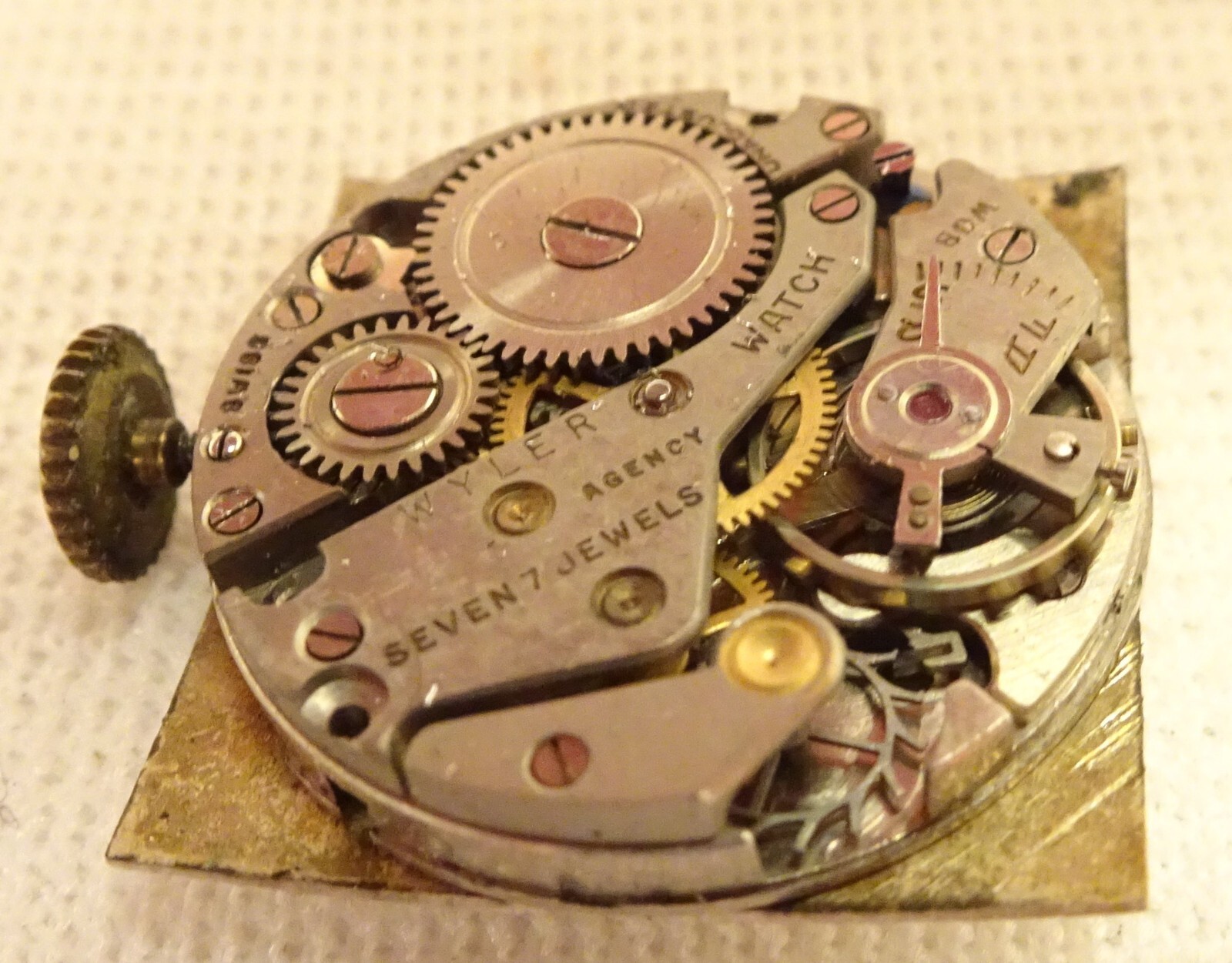 Wyler Wristwatch 7J Antique Men’s Parts or Repair