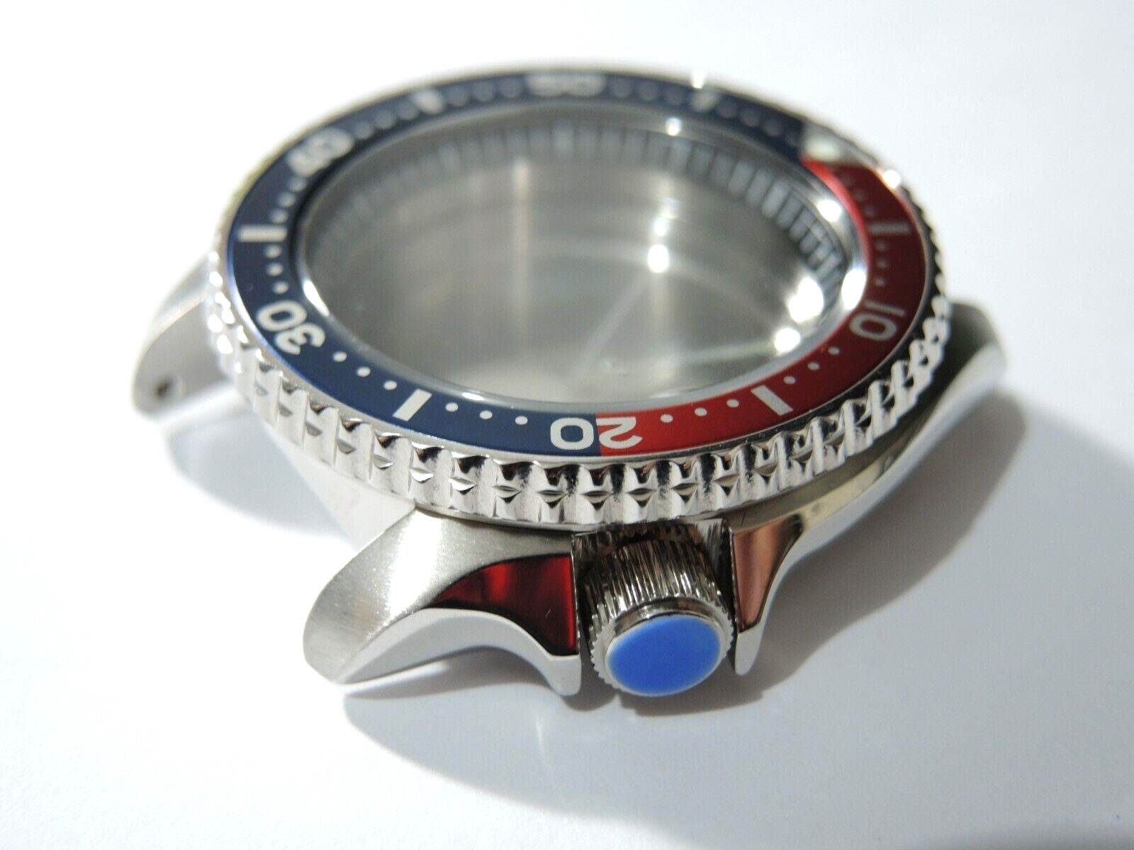 NEW STAINLESS PEPSI CASE,CROWN,DIAL,HANDS,STRAP LARGE DIVERS SKX007 (7S26-0020)