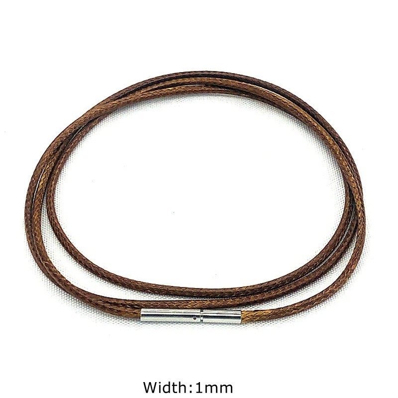 Leather Cord Necklace Black Brown (1 to 3mm) Bayonet Clasp Surfer Choker Unisex