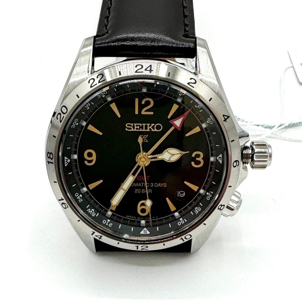 NEW Seiko Prospex Alpinist GMT SBEJ005 6R54 Automatic Leather Strap JDM