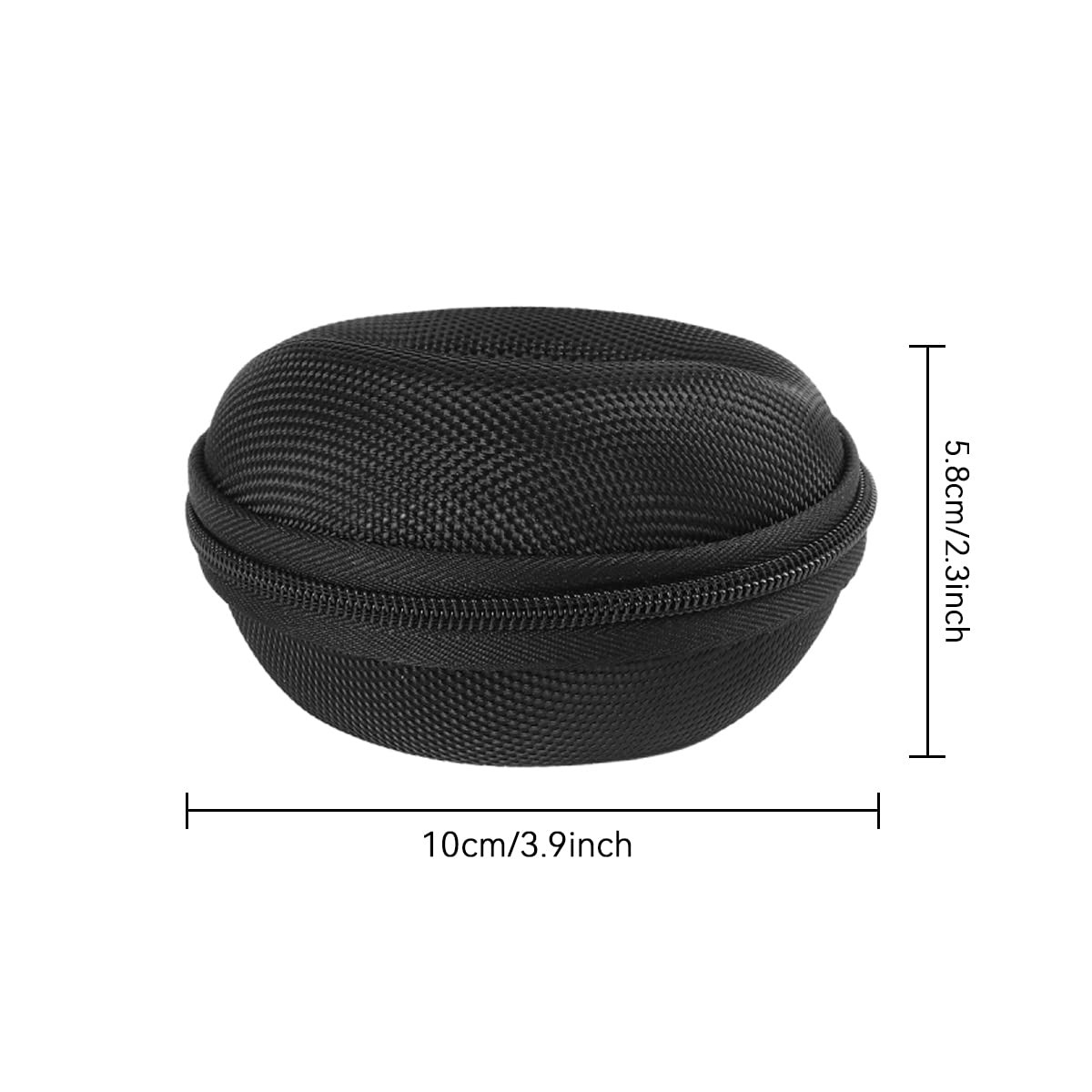 Pack of 2 Zipper Travel Watch Cases Single Watch Storage Boxes for Wristwatches
