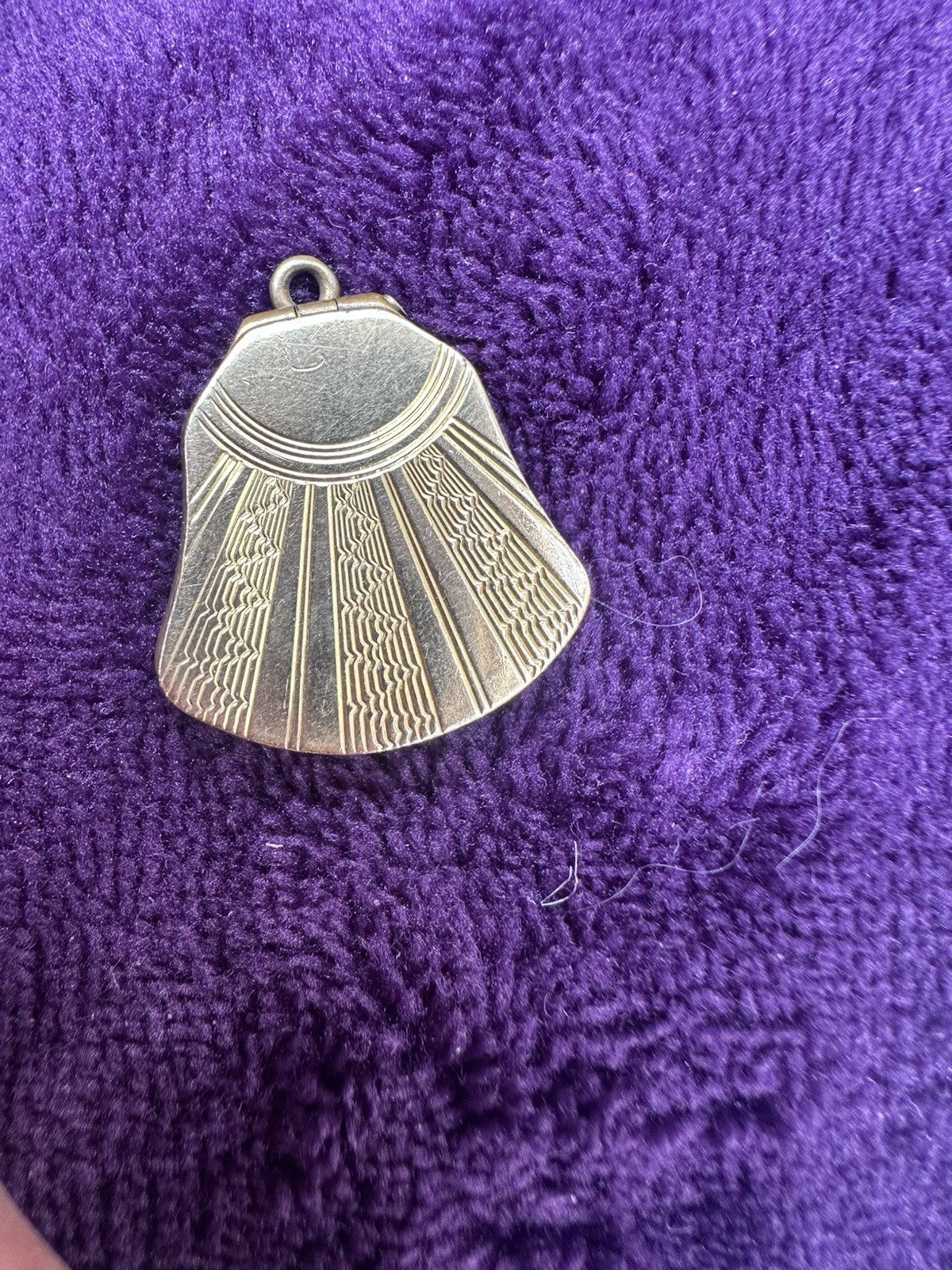 9 Carat Gold Back And Front Deco Style Locket
