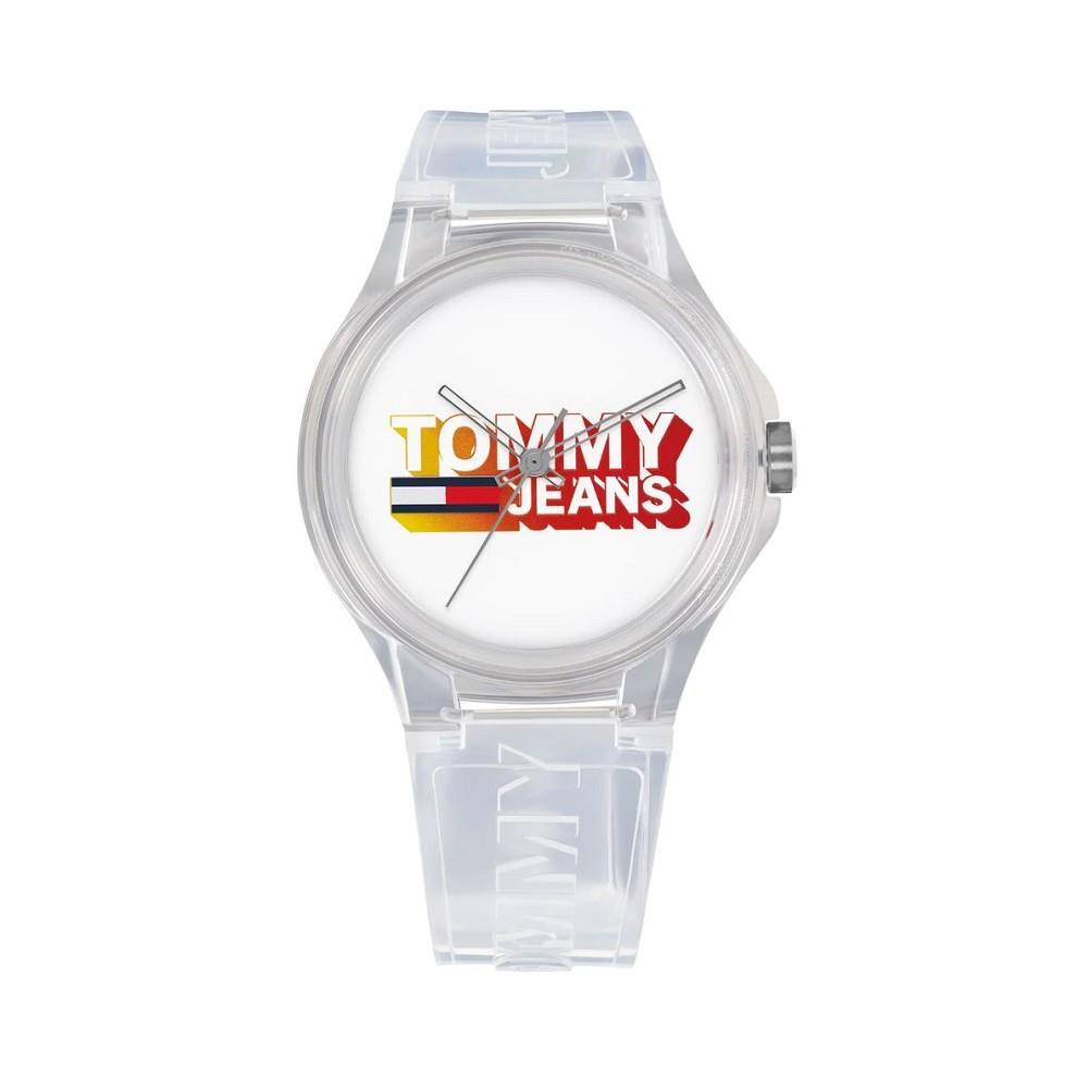 New Tommy Unisex Jeans silicone watch in white 1720027
