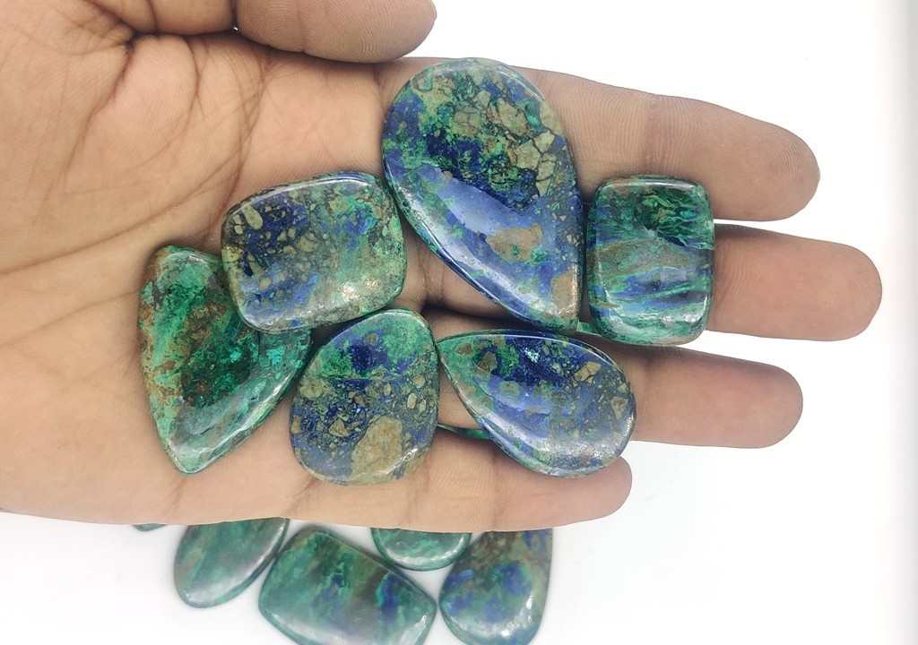 Natural Shattuckite Cabochon Gemstone For Making Jewelry Wholesale Lot 71333