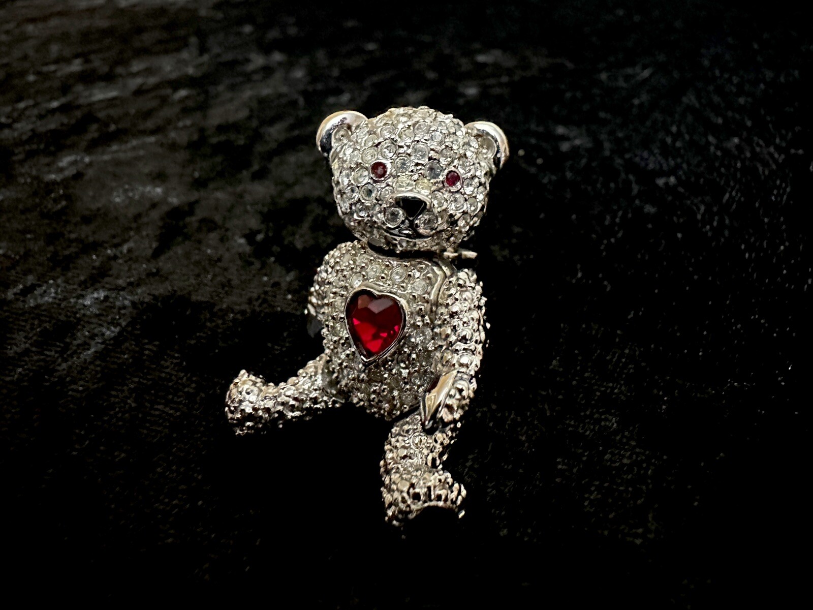 Adorable Jointed Teddy Bear Signed PMJ