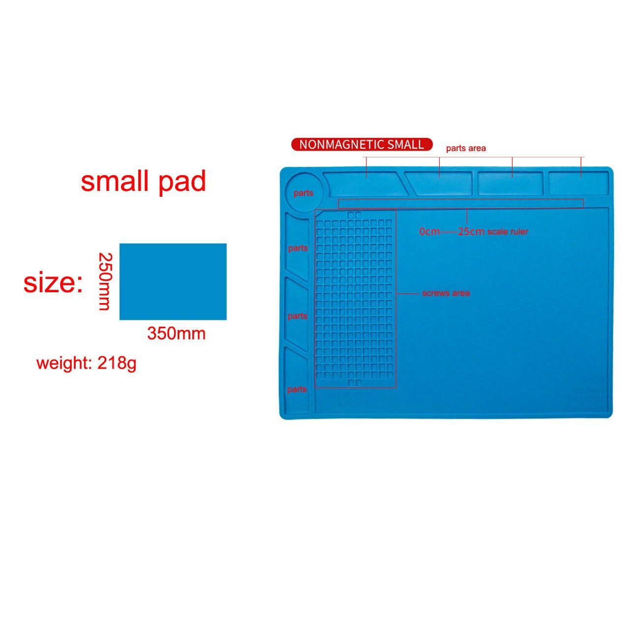 Watch Mobile Phones Camera Repair Silicone Pad Anti Slip Rubber Protective Mat