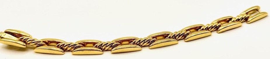 David Yurman Men’s bracelet 18k gold chain (74g of gold) 8 inches