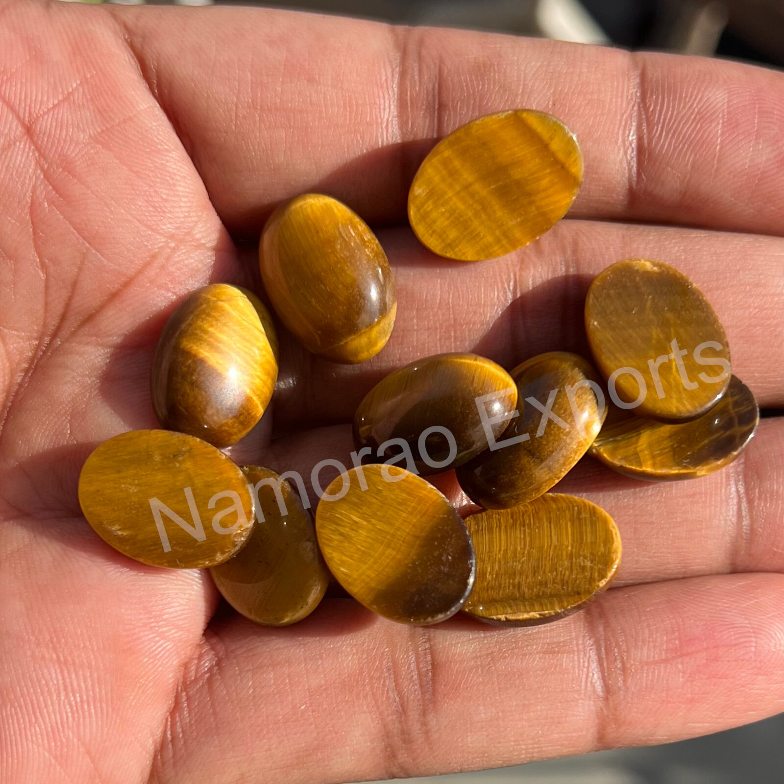 Natural Tiger’s Eye Oval 3×5 mm to 15×20 mm Cabochon Loose Gemstone Lot