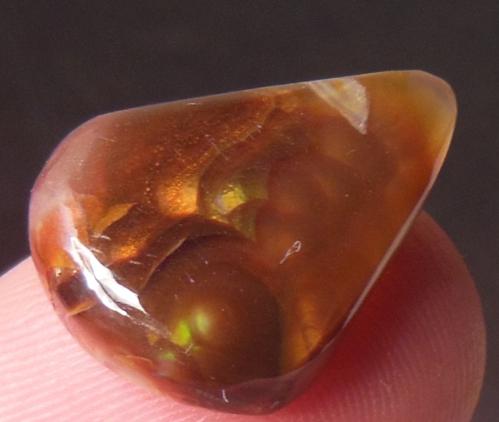 10.00ct Mexican Fire Agate 19.6mm x 14.6mm x 5mm