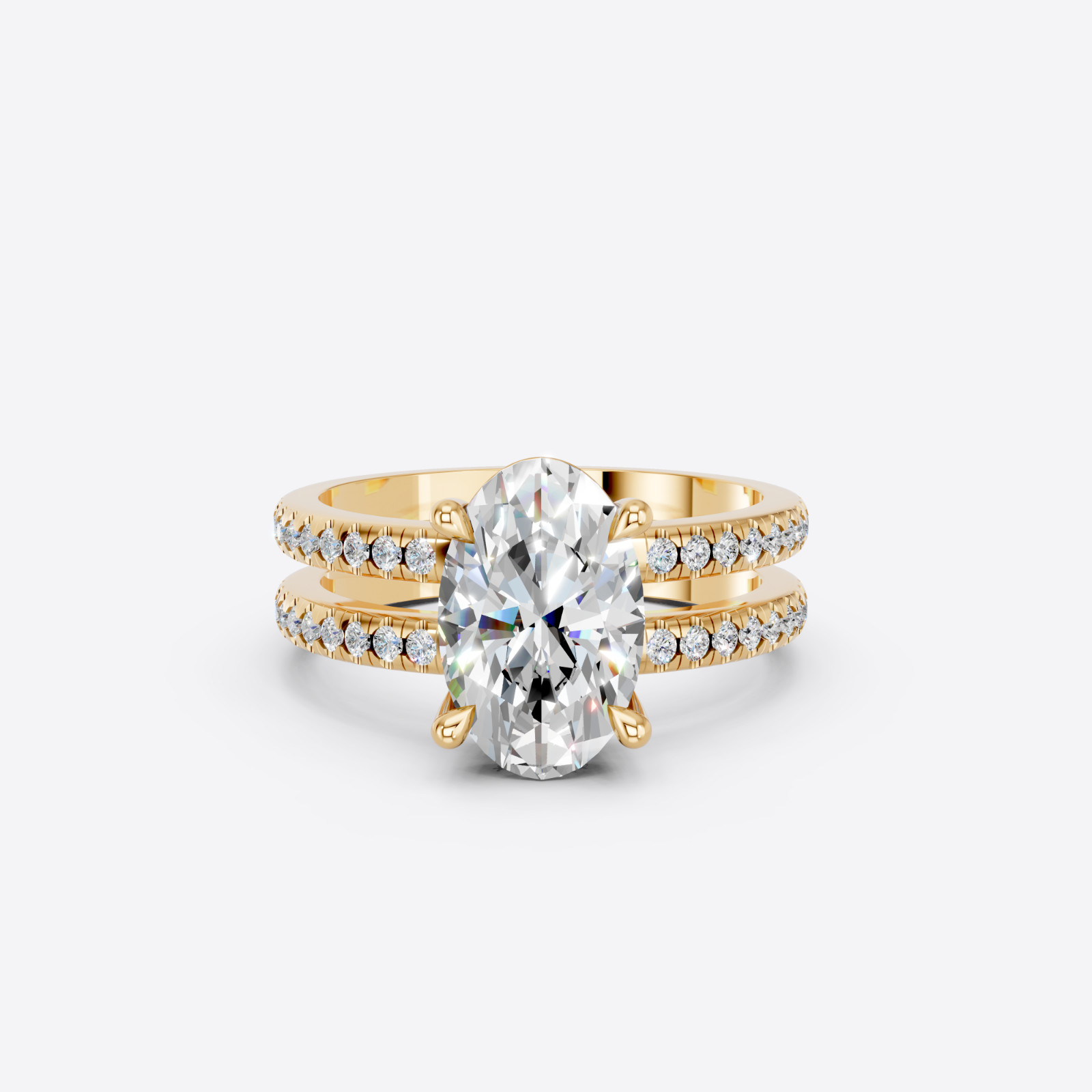 IGI 6.48 CT F VS1 Oval Cut Lab Grown Diamond Engagement Ring 14k White Gold