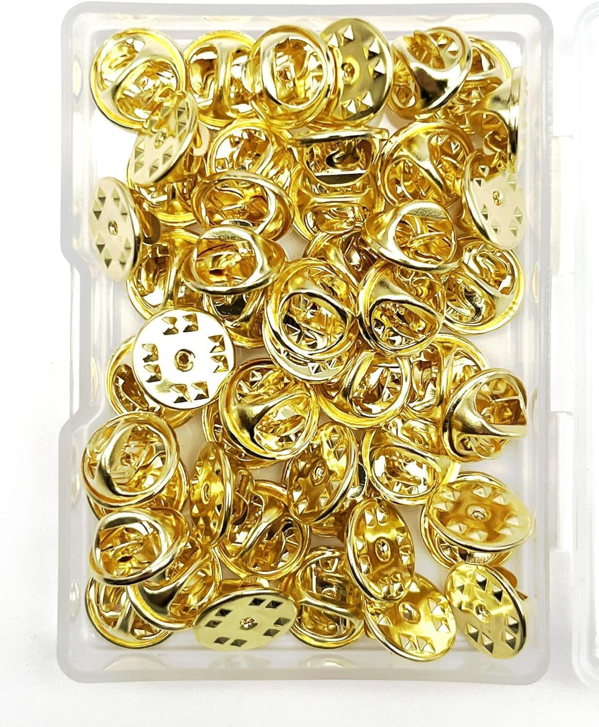 Lapel Pin Backs 50PCS Brass Clutch Badge Insignia Clutches Pin Backs Replacement