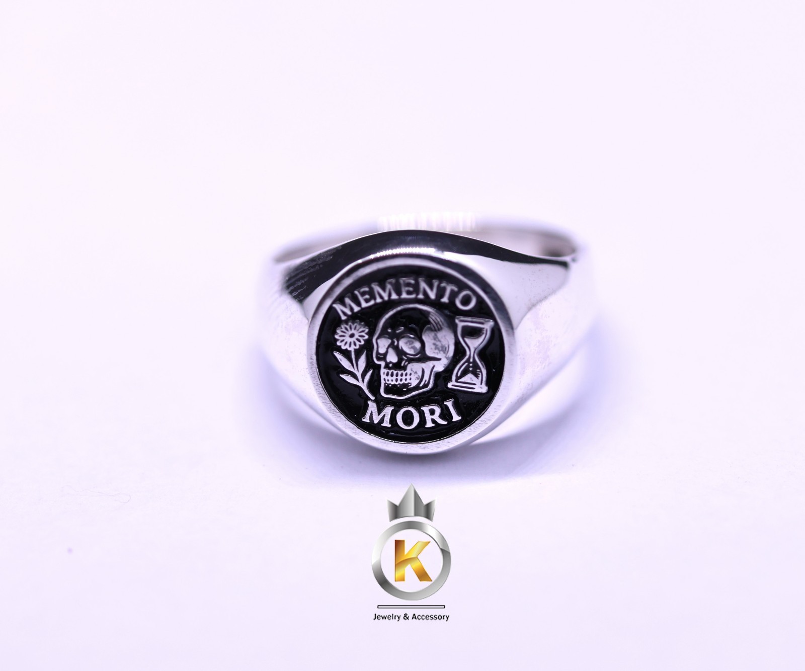 MEMENTO MORI Signet Ring Silver Ring Silver 925 MEMENTO MORI