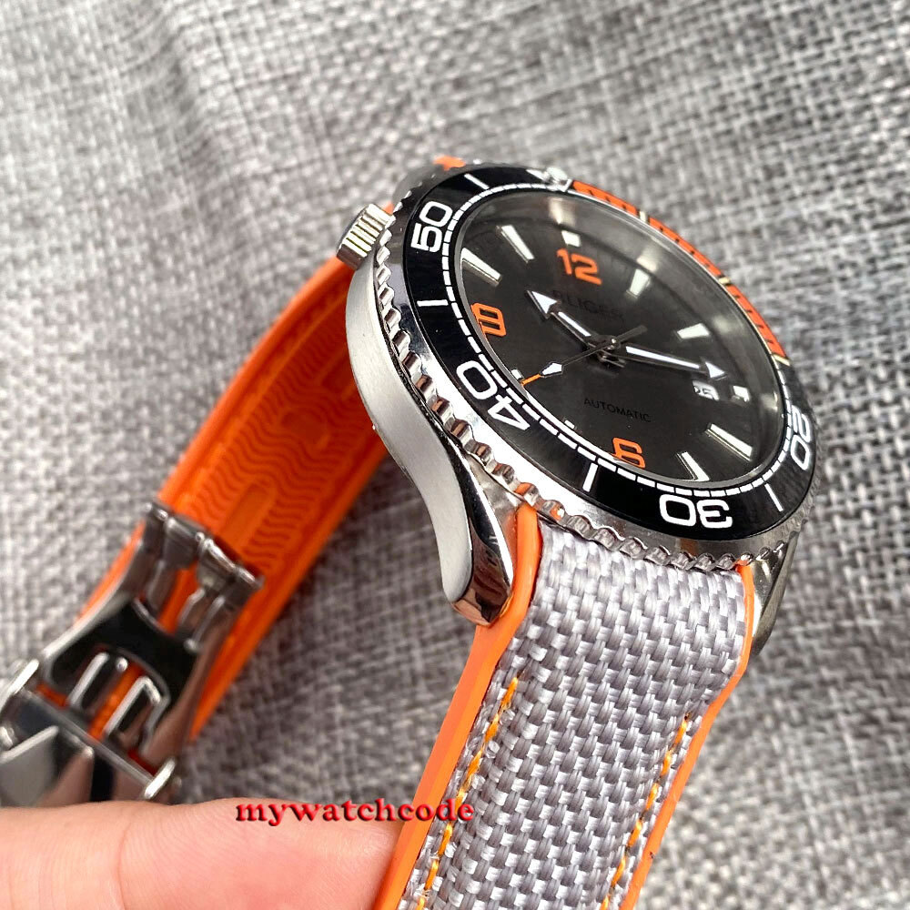 41mm Bliger Gray Dial Sapphire Glass 24 Jewels NH35A automatic mens watch