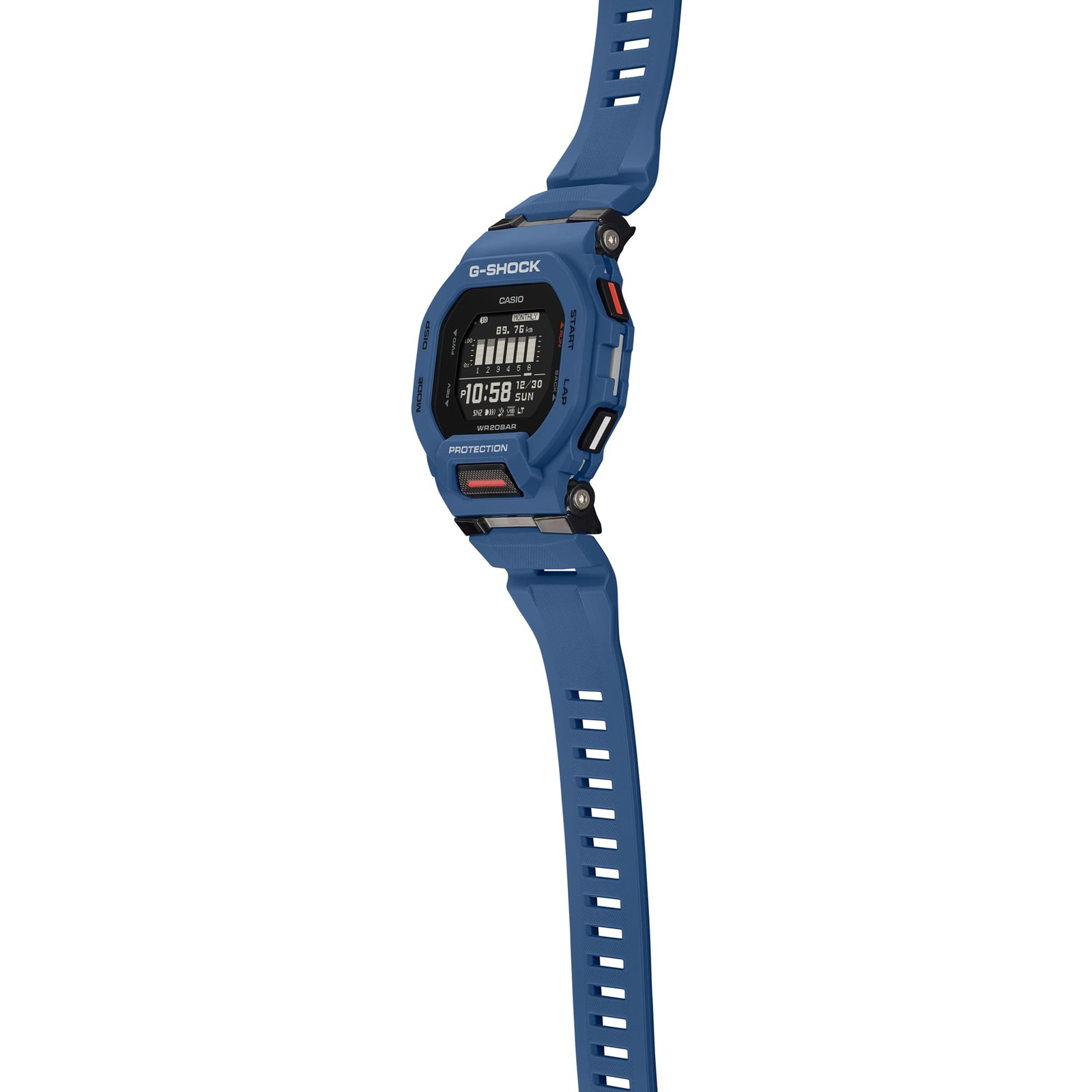 Casio GBD-200-2 Men’s G-Shock G-SQUAD Digital Bluetooth Watch, Navy Blue