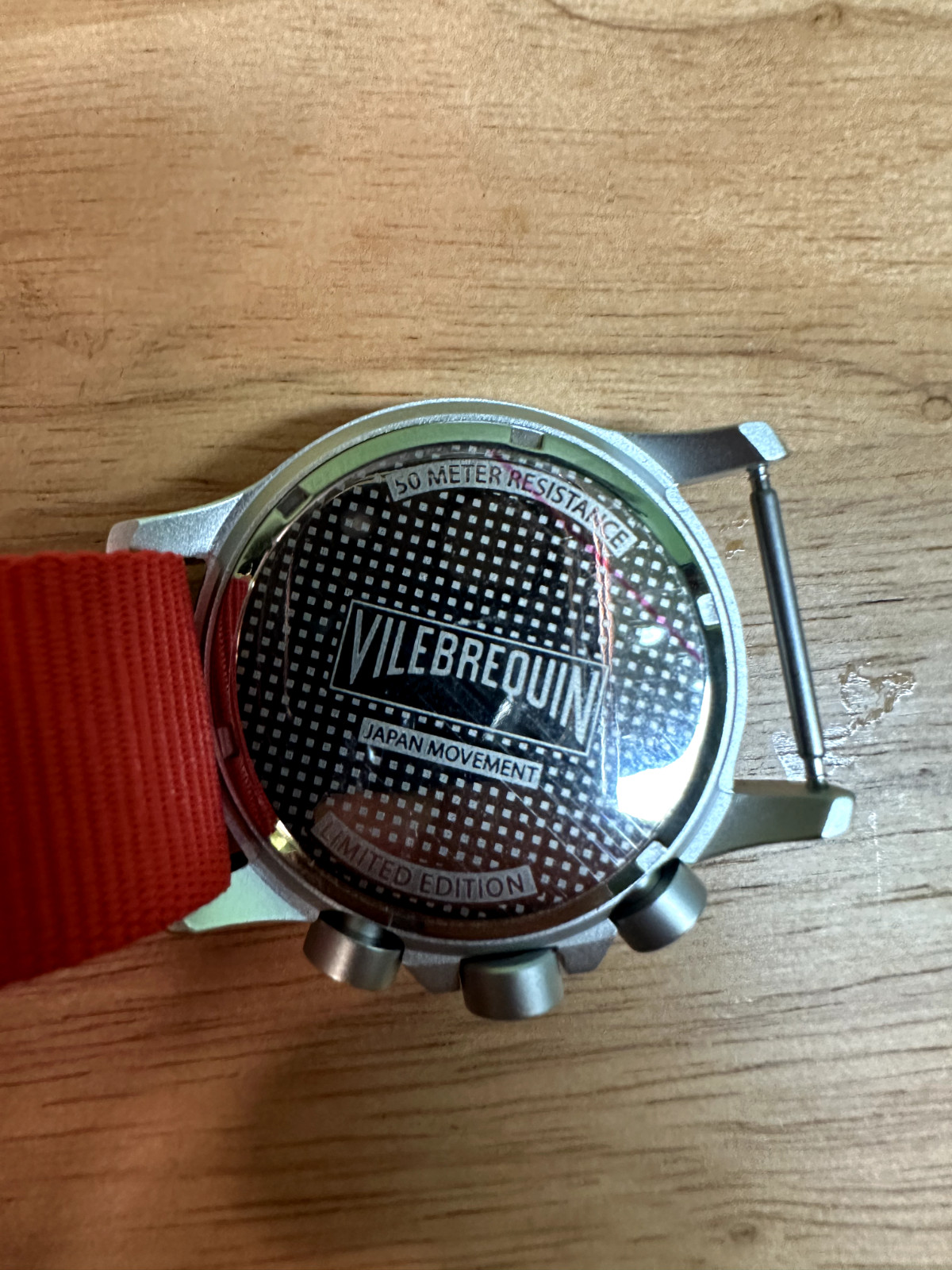NWT Vilebrequin LIMITED EDITION Chronograph Watch In Box – New Battery – RED