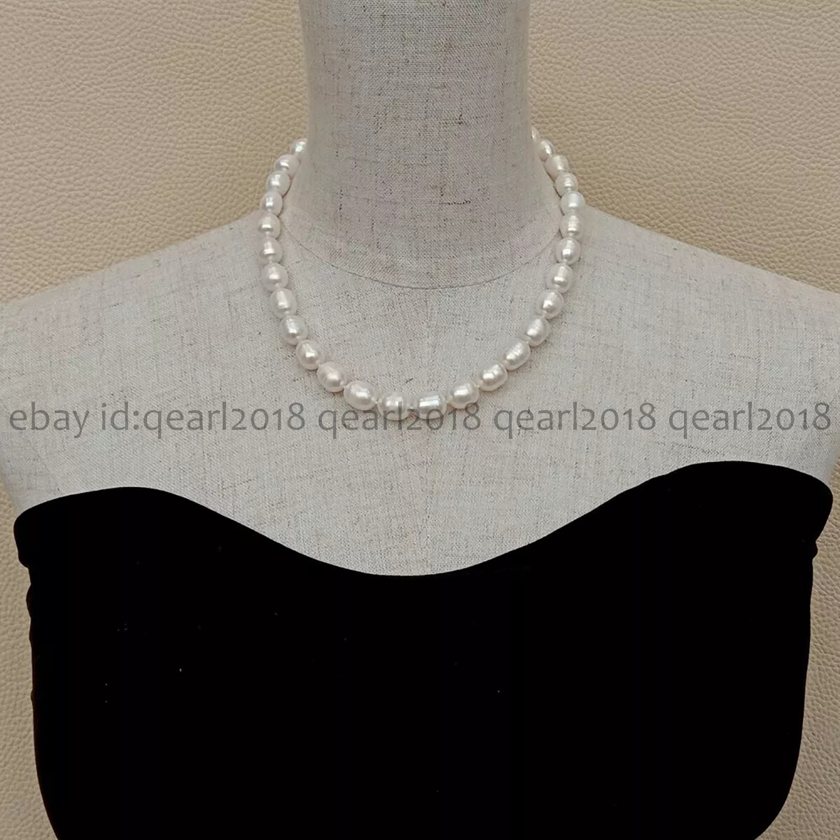 Natural White Black Gray Pink Purple Rice Cultured Pearl Necklace Silver Clasp
