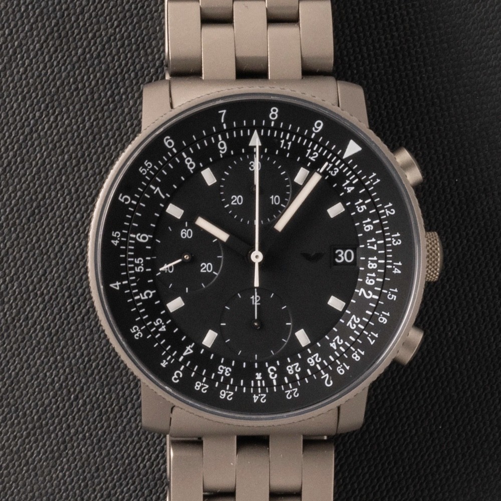 Ventura V-Matic Loga. VM 6 L Full Titanium Rare Bauhaus Icon October 2010