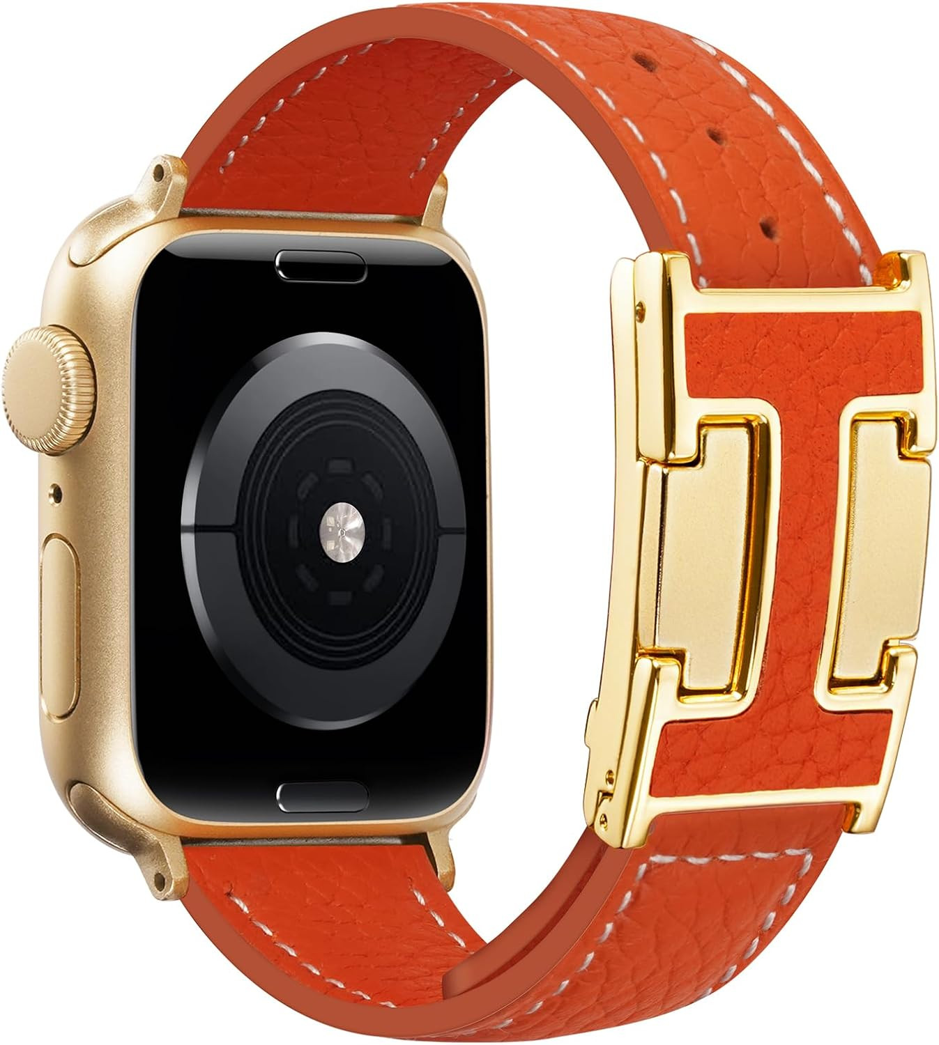 Leather Magnetic Band Compatible with Apple Watch Bands 38Mm 40Mm 41Mm 42Mm 44Mm