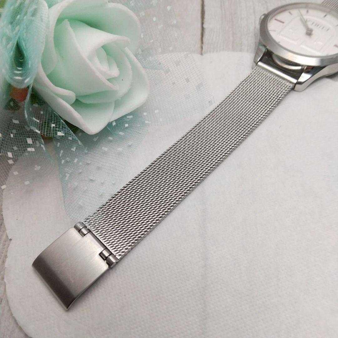 Working Item Furla Wristwatch Ladies’ Unisex Brand Logo Mesh Belt