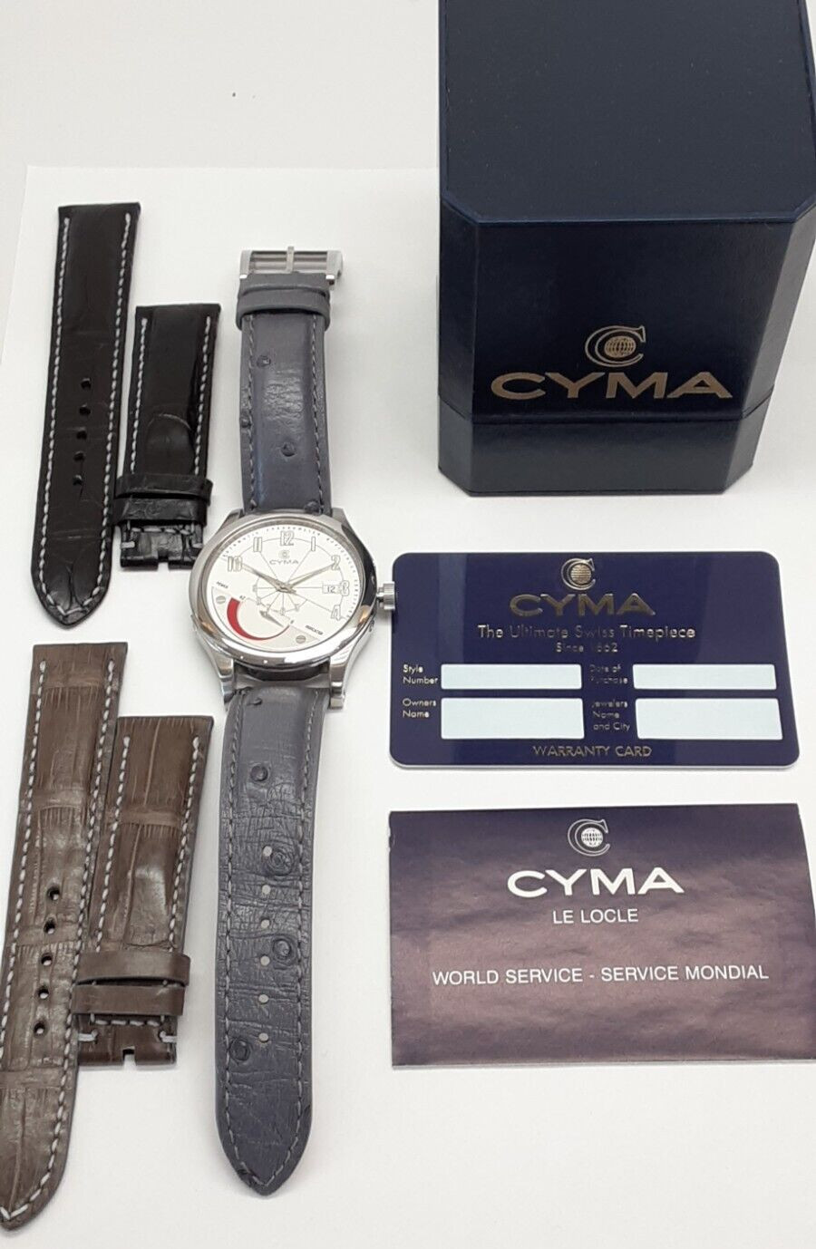 Men’s CYMA Power Reserve 40mm Imperium XL Steel Watch Limited to 200 Worldwide