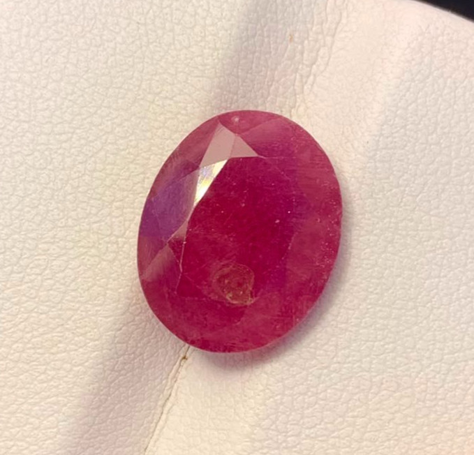 Natural African Ruby 11.40Ct 14x11x5mm Good Clarity Loose Red Gemstone