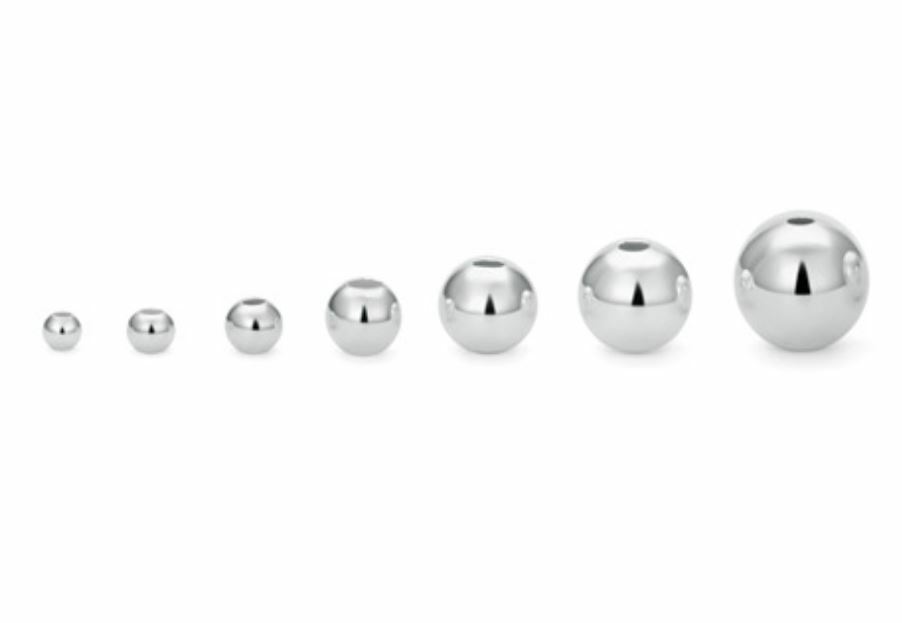 5 Pcs Genuine 925 Sterling Silver Silver/Gold Spacers Beads Findings 2mm To 7mm
