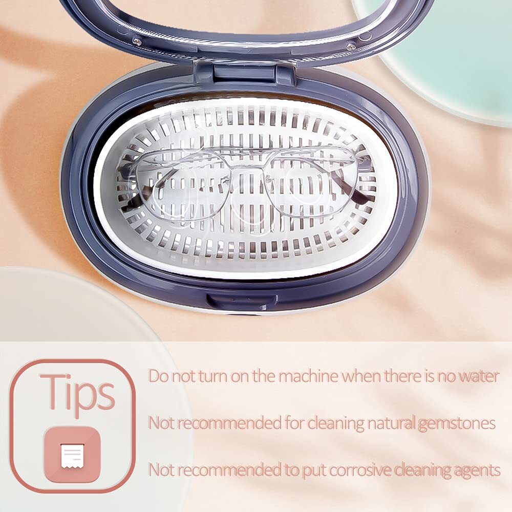 Ultrasonic Cleaner Jewelry Watch Glasses Coin Cleaning Machine Stainless Steel