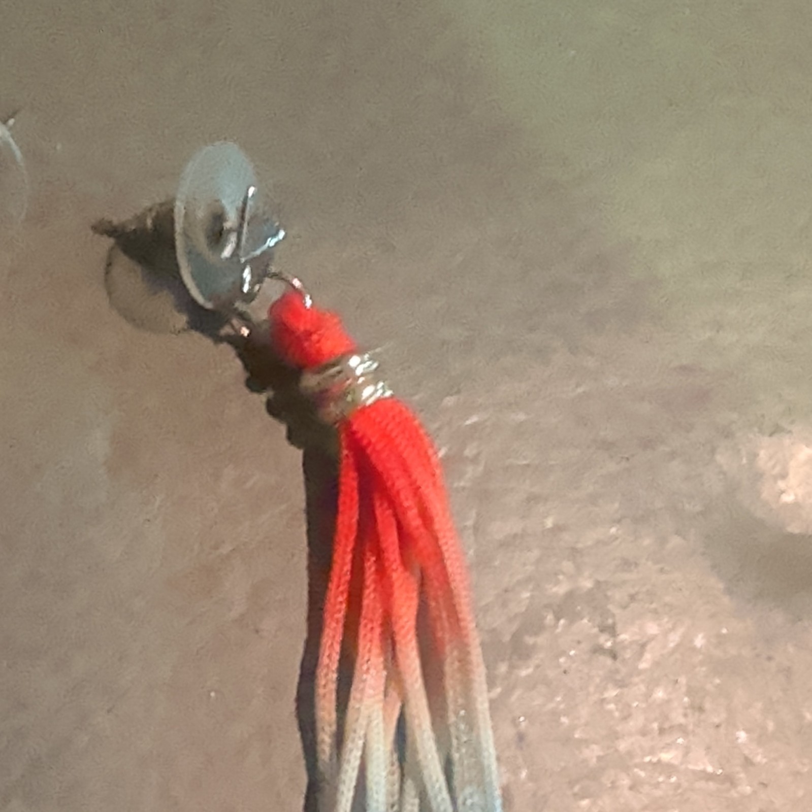Multicolor Ombre Cord Tassel Dangle/Drop Earrings, Butterfly Back No Stone