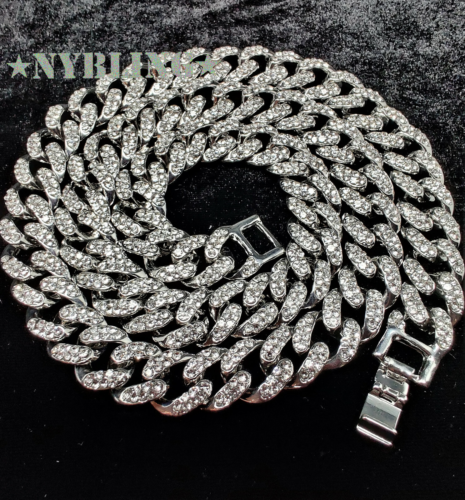 ICY Miami Cuban Choker Chain Gold Plated Necklace Hip Hop Mens CZ Jewelry 13MM