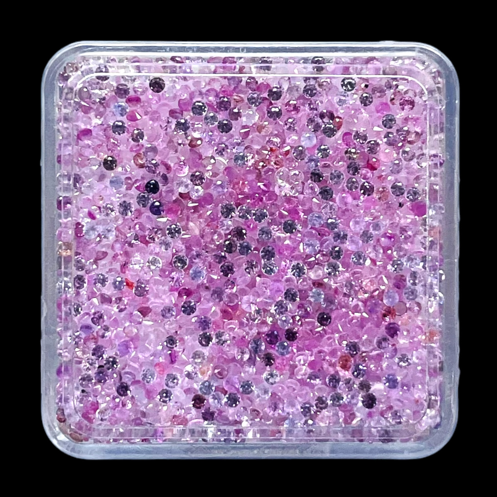 500 Pcs Natural Pink Sapphire 1mm Round Cut Loose Gemstones Wholesale Lot